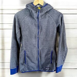 Patagonia R3 Regulator Hoody Reversible Blue Gray Full-Zip Fleece Jacket Size M